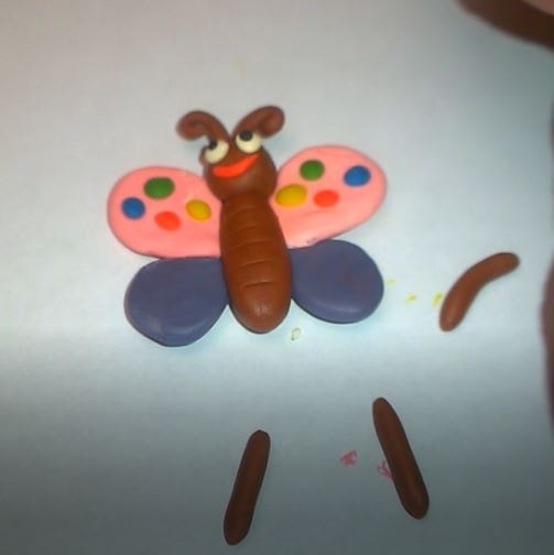 Бабочка из пластилина 5