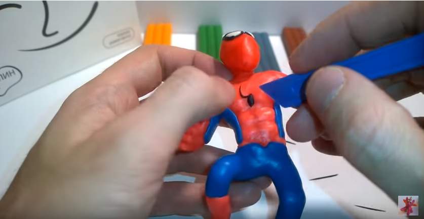spider-man из пластилина 20