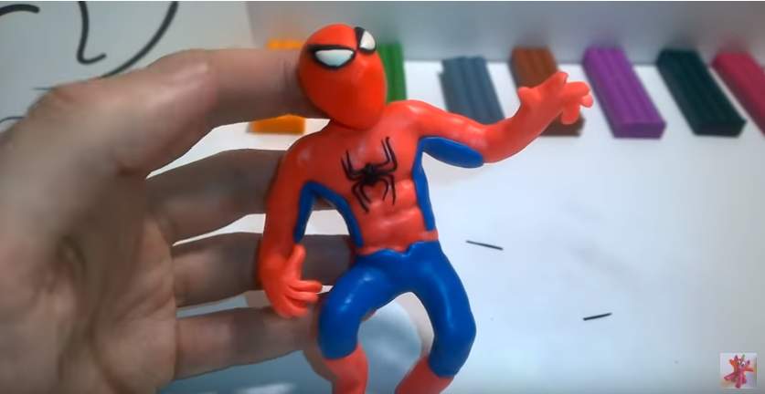 spider-man из пластилина 21